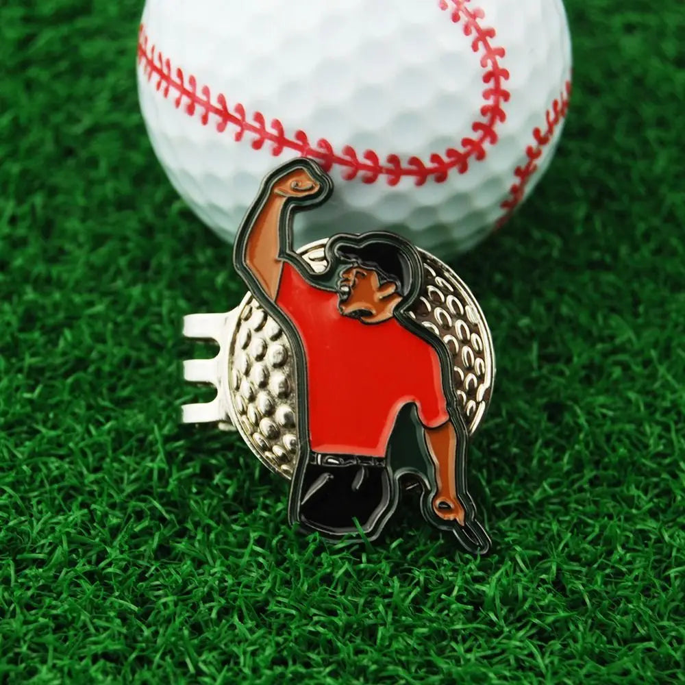 Durable Alloy Marker Golf Ball Mark Tiger Magnet Golf Hat Clip Green Jacket Multicolor Golf Clip Marker Golfer Gift