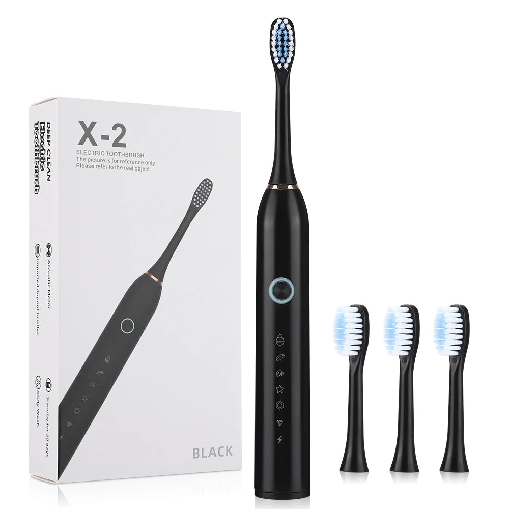 6 Modes Electric Toothbrush Rechargeable Toothbrush High Vibration Dental Tooth Whitening Cleaner Electric Brushes Oral Care