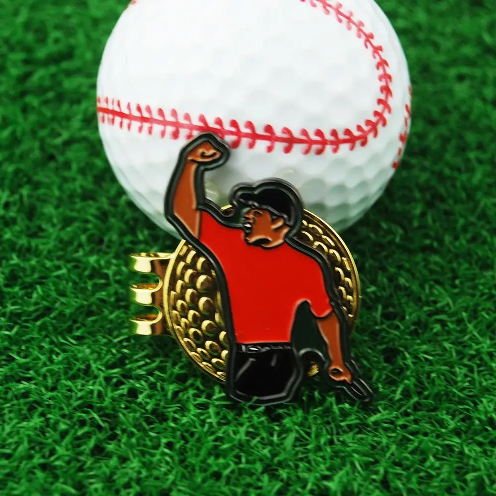 Durable Alloy Marker Golf Ball Mark Tiger Magnet Golf Hat Clip Green Jacket Multicolor Golf Clip Marker Golfer Gift