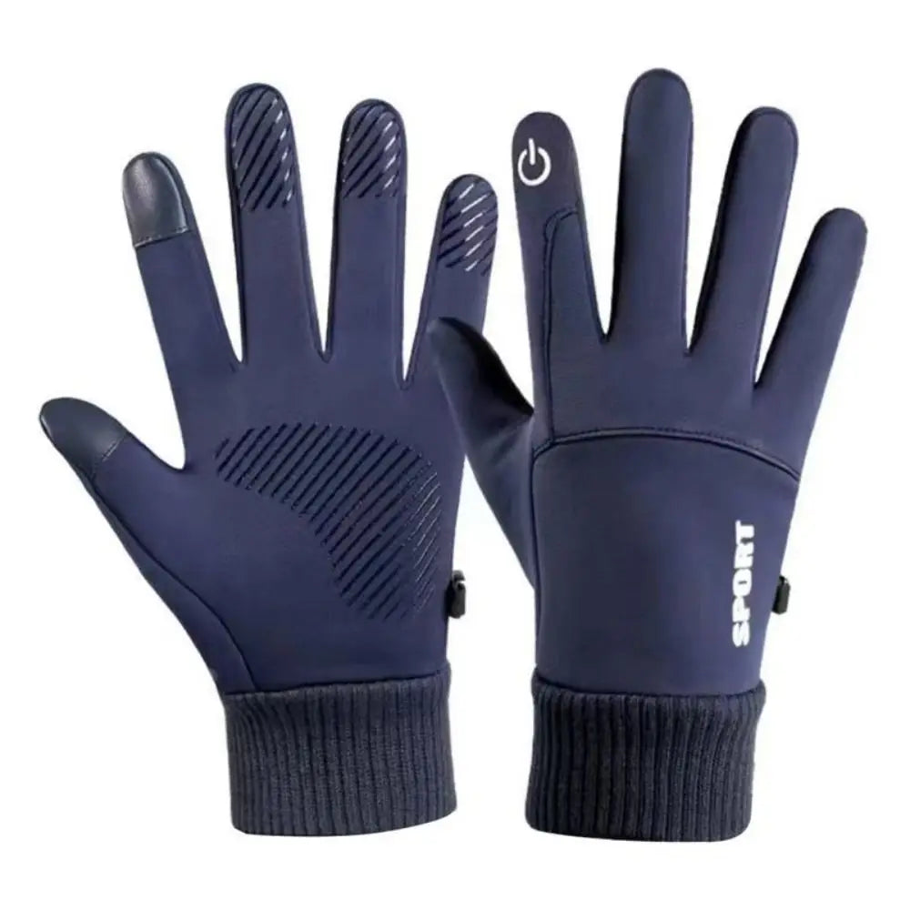 Autumn and Winter Touchscreen Gloves Waterproof Anti-Slip Commuting Gloves Full Finger Windproof Cycling Snow Ski Gloves Hiking