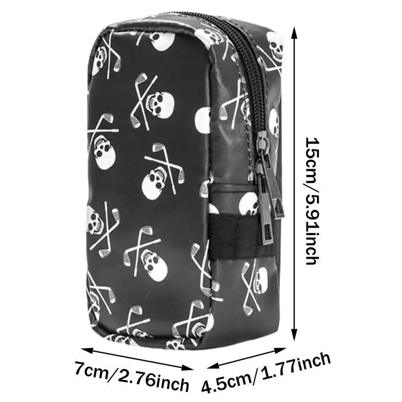 Portable Golf Pouch PU Ball Pouch Golf Bags Golf Accessories Golf Tee Pouch Waterproof Protective Cover For Valuables And