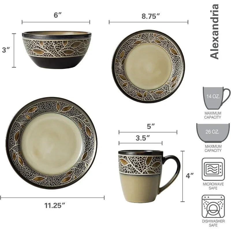 Alexandria Dinnerware Set (16 Piece)