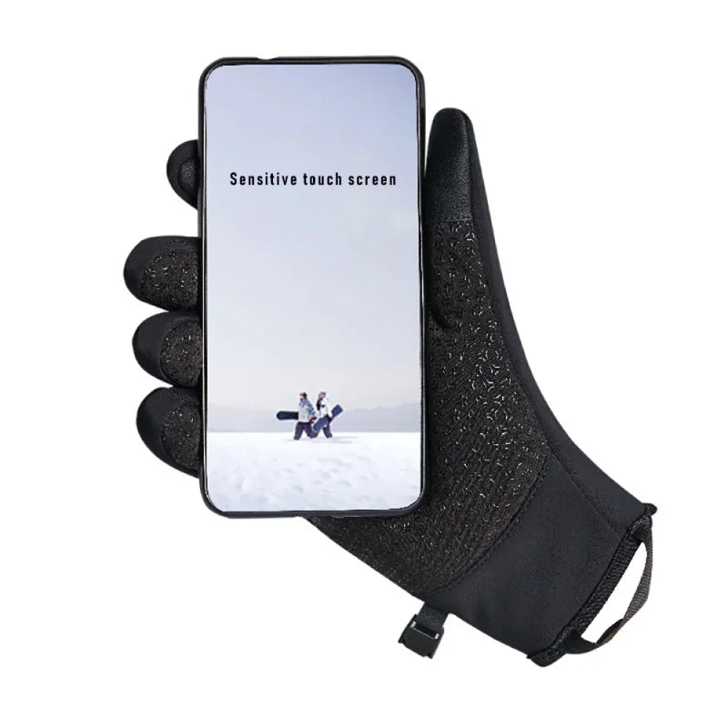 Cycling Ski Gloves Outdoor Sports Unisex Thermal Gloves Camping Hiking Motorcycle Gloves Waterproof Touchscreen Thermal Warm