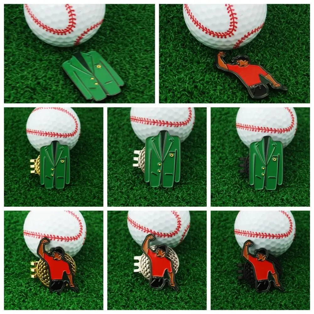 Durable Alloy Marker Golf Ball Mark Tiger Magnet Golf Hat Clip Green Jacket Multicolor Golf Clip Marker Golfer Gift