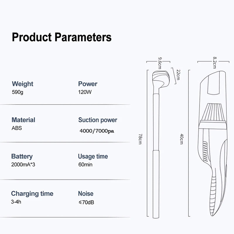 Handheld Pet Hair Absorber Electric Cat Hair Vacuum Cleaner Small Handheld High Power Pet Household Cordless Vacuum Cleaner