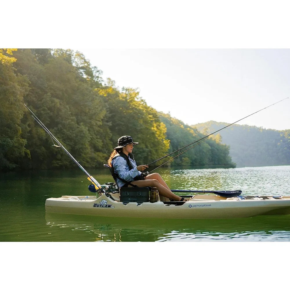 Outlaw 11.5 Sit on Top Fishing Kayak Fold Away Lawn Chair Seat