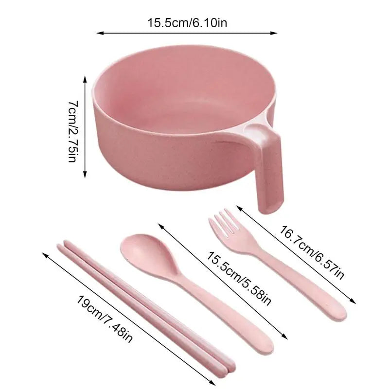 Ramen Bowls Set Ramen Instant Noodle Bowls Ramen Noodle Microwave Bowl Set With Chopsticks Spoon For Ramen Pho Udon Soba Noodle