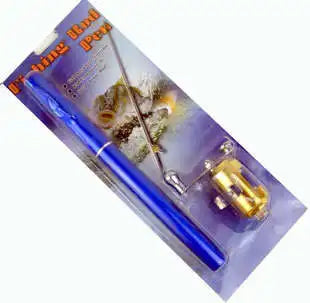 Lizard Telescopic Mini Fishing Rod Pen Shape Portable Pocket, Aluminum Alloy Fish Spinning Rod Pole with Reel
