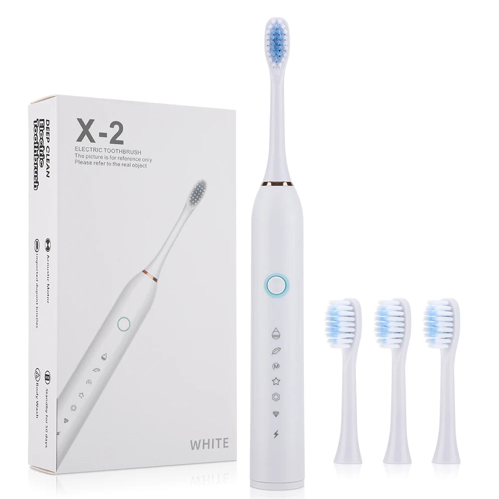 6 Modes Electric Toothbrush Rechargeable Toothbrush High Vibration Dental Tooth Whitening Cleaner Electric Brushes Oral Care
