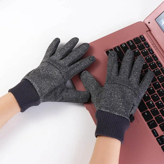 Autumn and Winter Touchscreen Gloves Waterproof Anti-Slip Commuting Gloves Full Finger Windproof Cycling Snow Ski Gloves Hiking