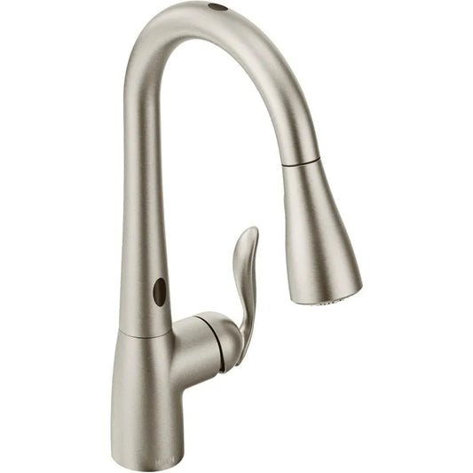 Moen Arbor Spot Resist Stainless Motionsense Two-Sensor Touchless Kitchen Faucet Featuring Power Clean