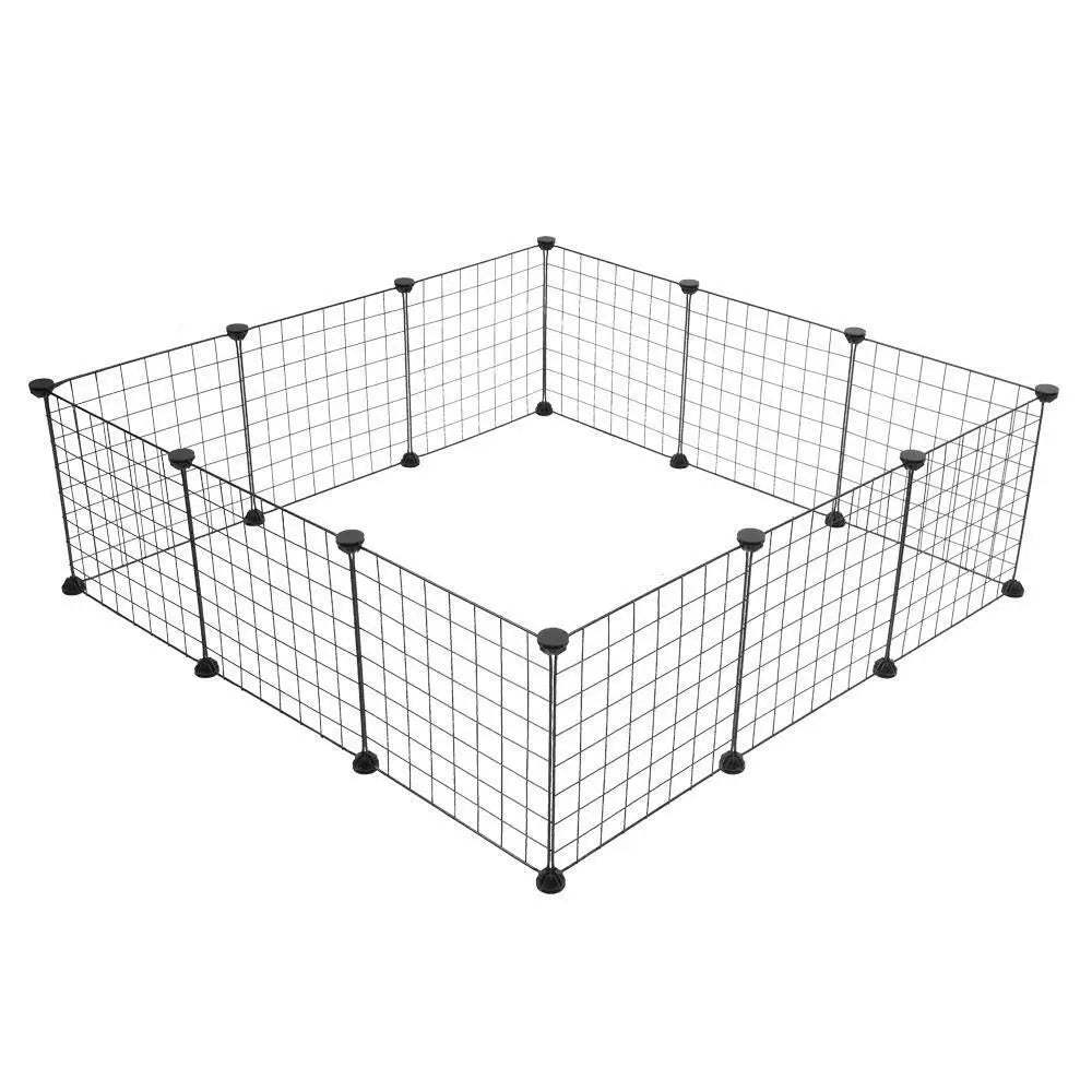 Dog Playpen Crate Metal Fence Pet Puppy Play Pen Exercise Cage