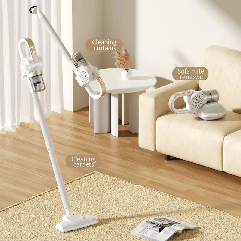 Houselin Cordless Vacuum Cleaner,100W 11KPA Home Electric Vacuum Cleaner with Charging Dock,Carpet/Floor Handheld Vacuum Cleaner