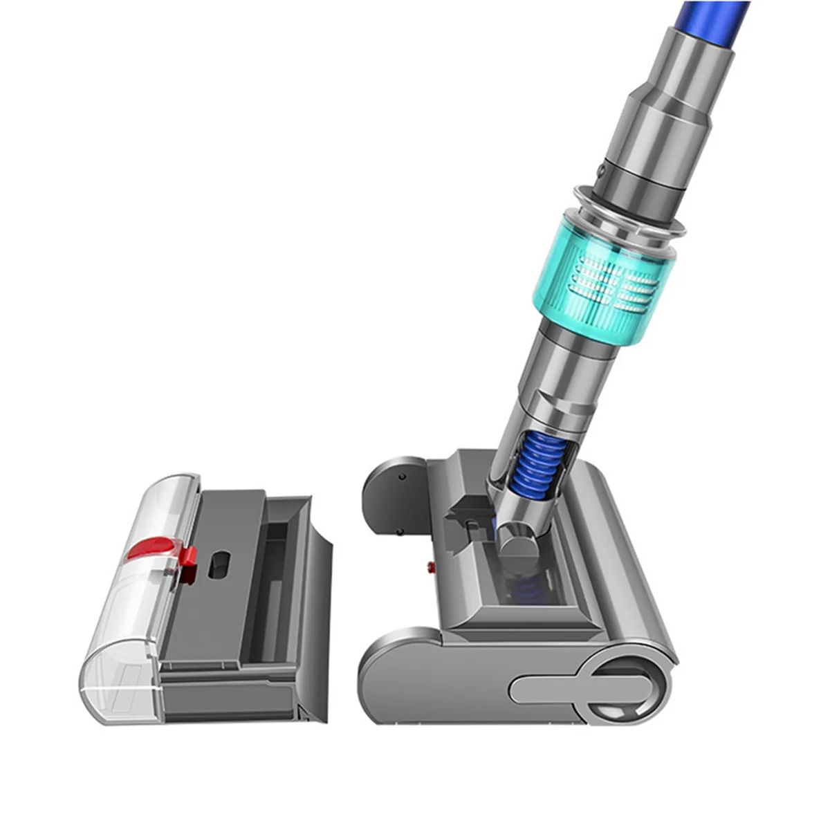Electric Wet Dry Mopping Head for Dyson V7 V8 V10 V11 V15 Vacuum Cleaner, Automatic Cleaning Roller Brush for Hard Floor