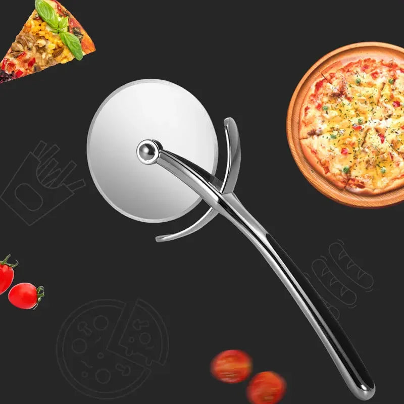 JJYY Pizza Cutter Stainless Steel Pizza Knife Cake Bread Pies Round Knife  Pastry Pasta Dough kitchen Baking Tools