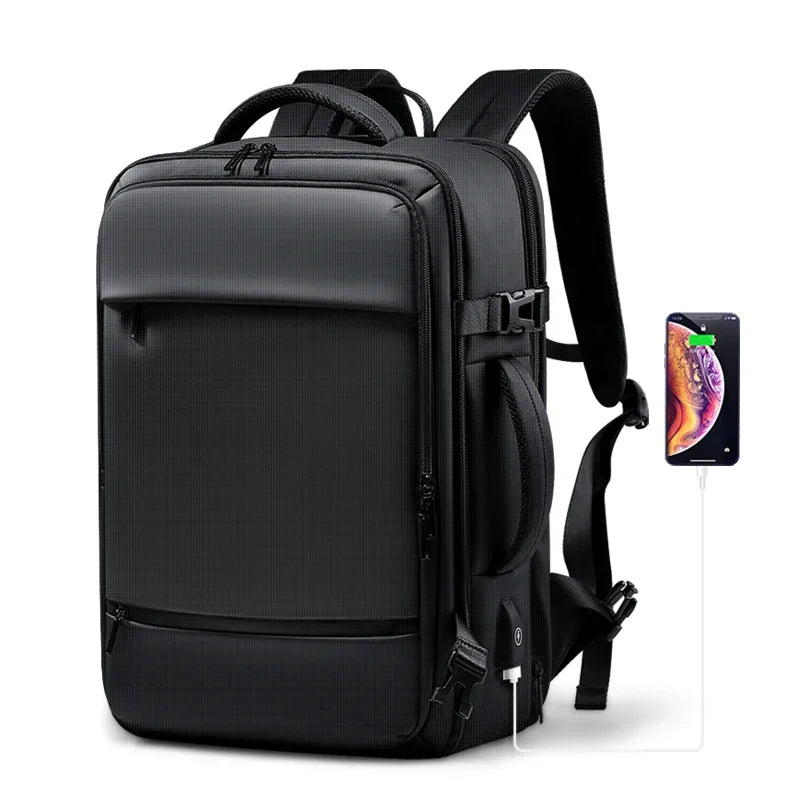 17.3''Laptop Backpack For Men USB Port multi-function Bag High-quality Oxford Expandable Backpack Large Capacity Travel Backpack