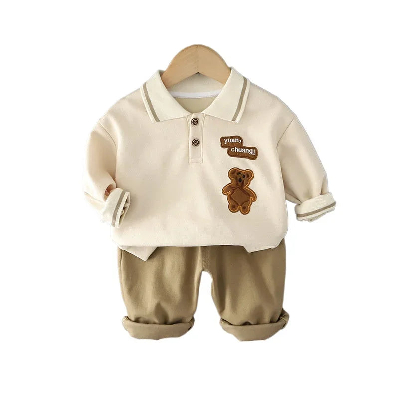 New Autumn Spring Kids Casual Tracksuit Children Boy Girl Cotton Hoodies Jacket Pants 2Pcs/Set  Sport Suit 1 2 3 4 5 Ages
