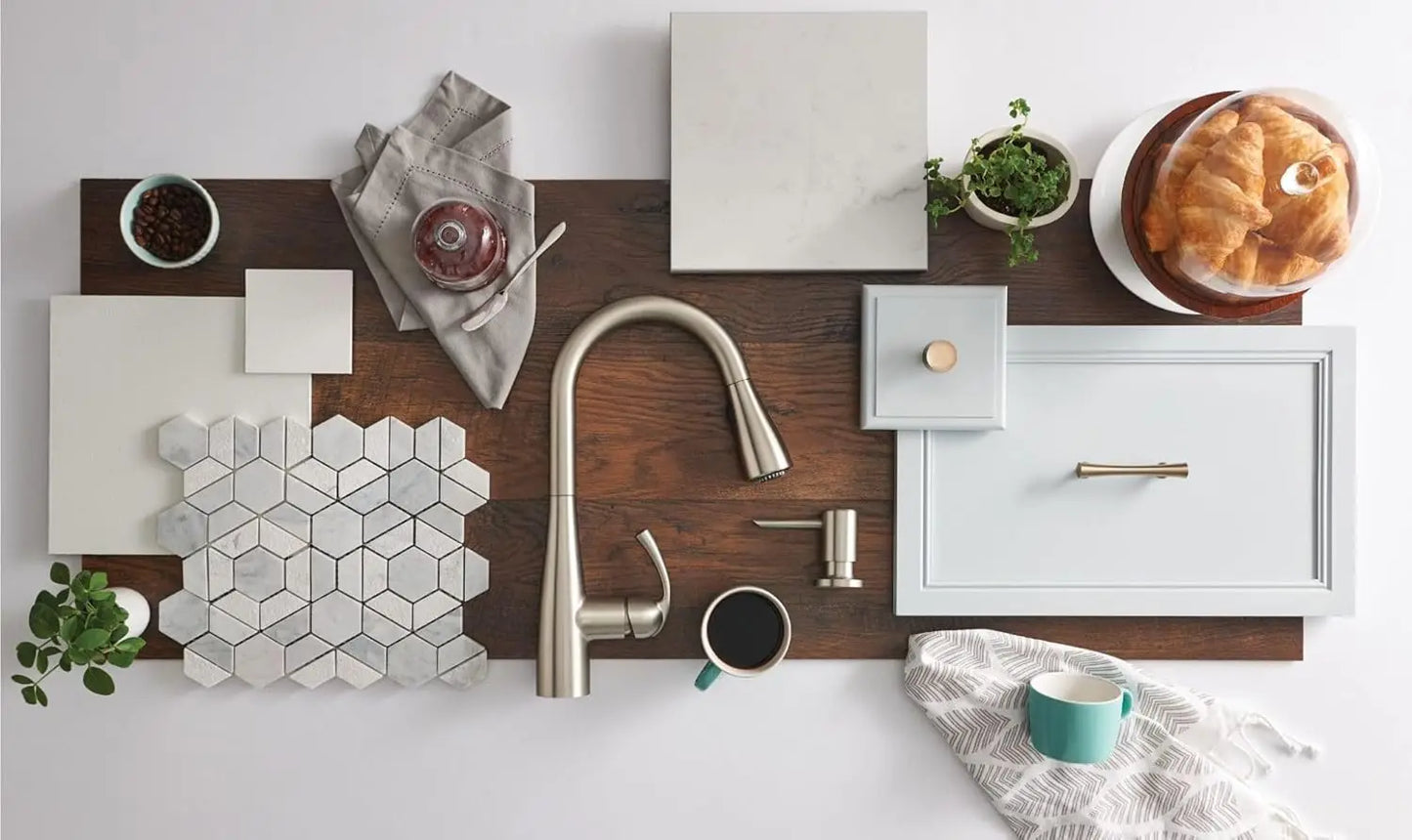 Essie Spot Resist Stainless Pull-Down Sprayer Kitchen Faucet Set with Soap Dispenser - Upgrade Your Kitchen Sink, 87014SRS