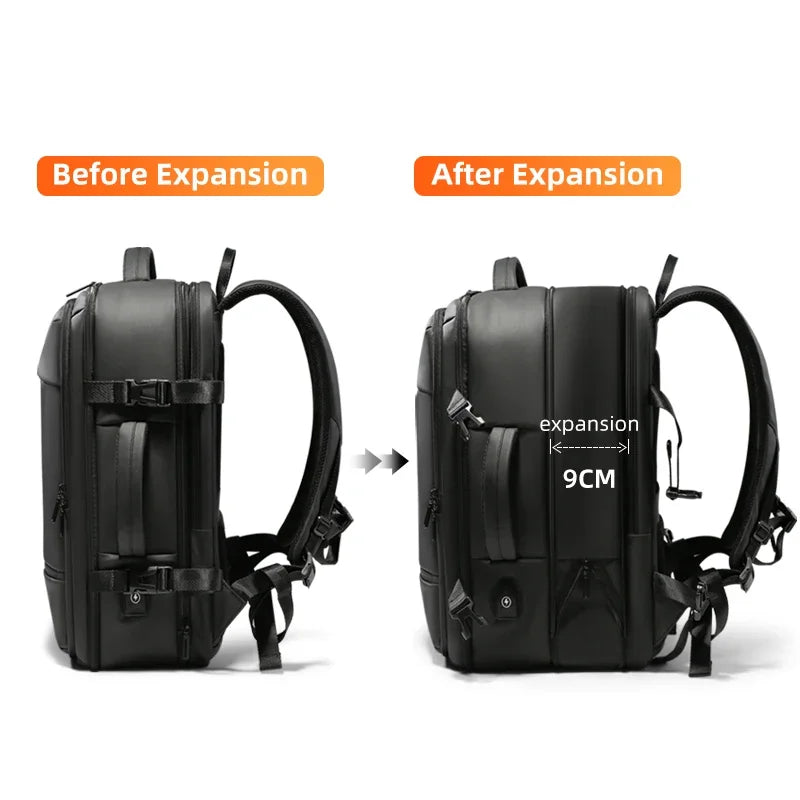 17.3''Laptop Backpack For Men USB Port multi-function Bag High-quality Oxford Expandable Backpack Large Capacity Travel Backpack