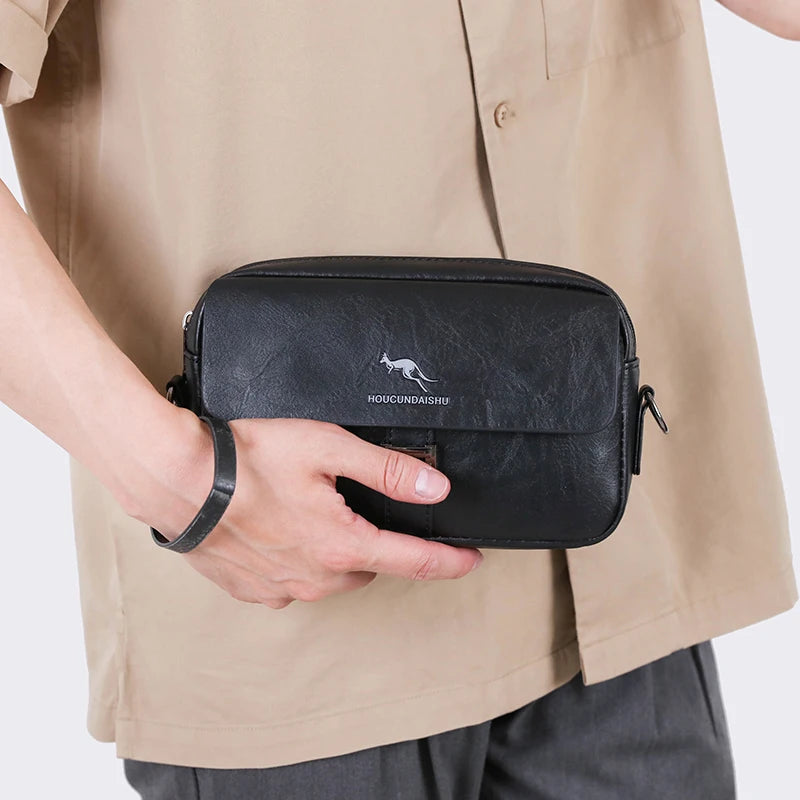 Leather Crossbody Bags Casual Mini Men Handbag Small Men's Shoulder Bag Designer Vintage Leather Messenger BagSmall Men's Shoul