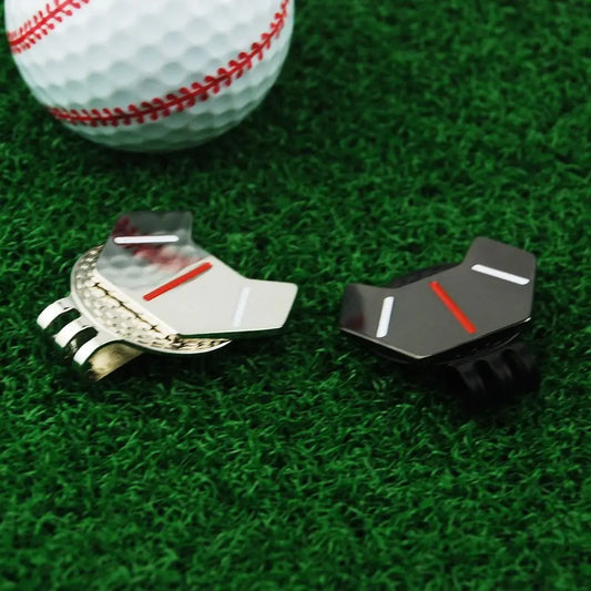 Zinc Alloy Golf Hat Clip Ball Marker Magnetic Convenient Magnetic Golf Marker All-Portable Black/Silver Golf Traning