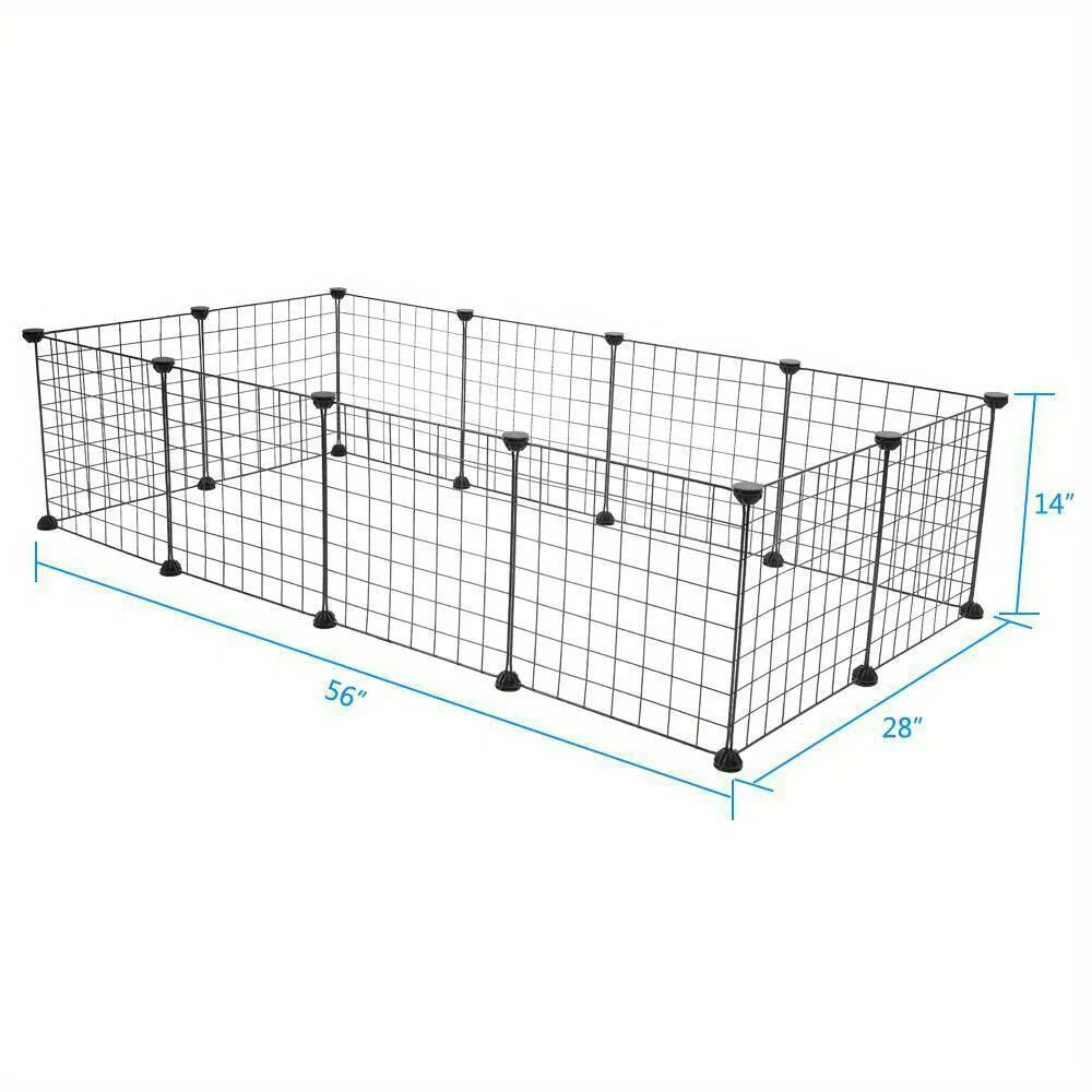 Dog Playpen Crate Metal Fence Pet Puppy Play Pen Exercise Cage