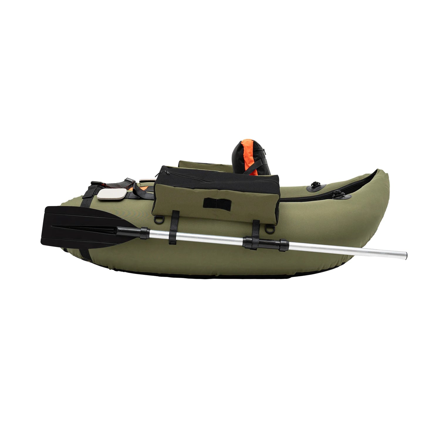 136*105CM Oxford Cloth Kayak Inflatable Fishing Boat Folding Assault Thick And Wear-resistant  Single Boat 286.6 LBS Capacity