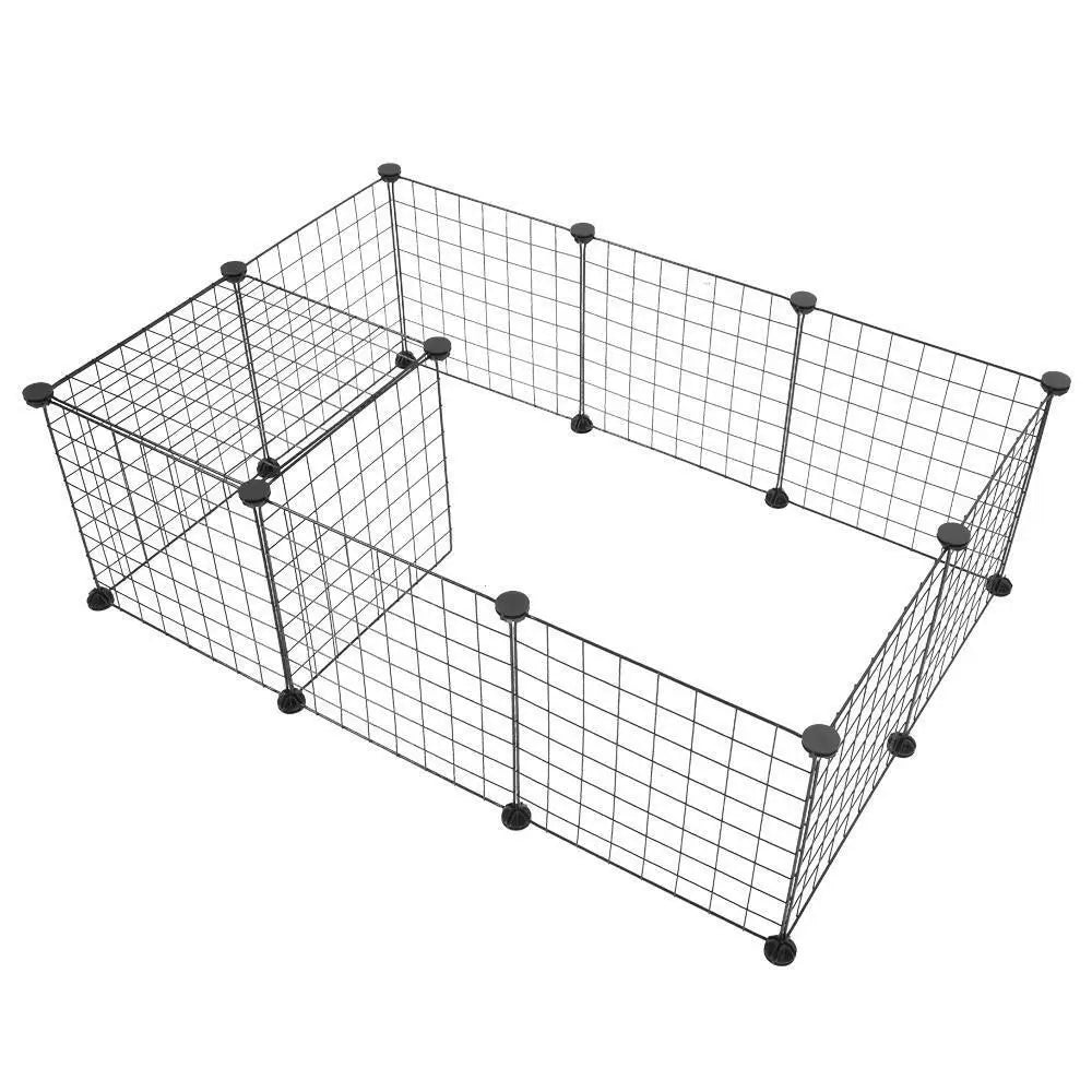 Dog Playpen Crate Metal Fence Pet Puppy Play Pen Exercise Cage