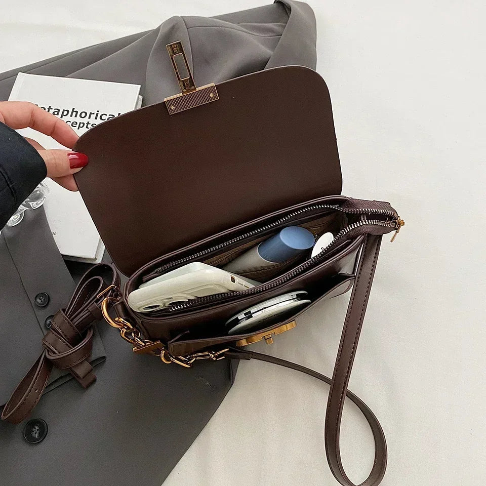 retro small Women's original fashion niche crossbody  women's shoulder bag Senior handbag Underarm  crossbody