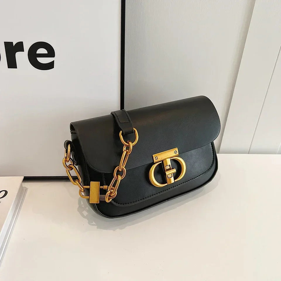 retro small Women's original fashion niche crossbody  women's shoulder bag Senior handbag Underarm  crossbody