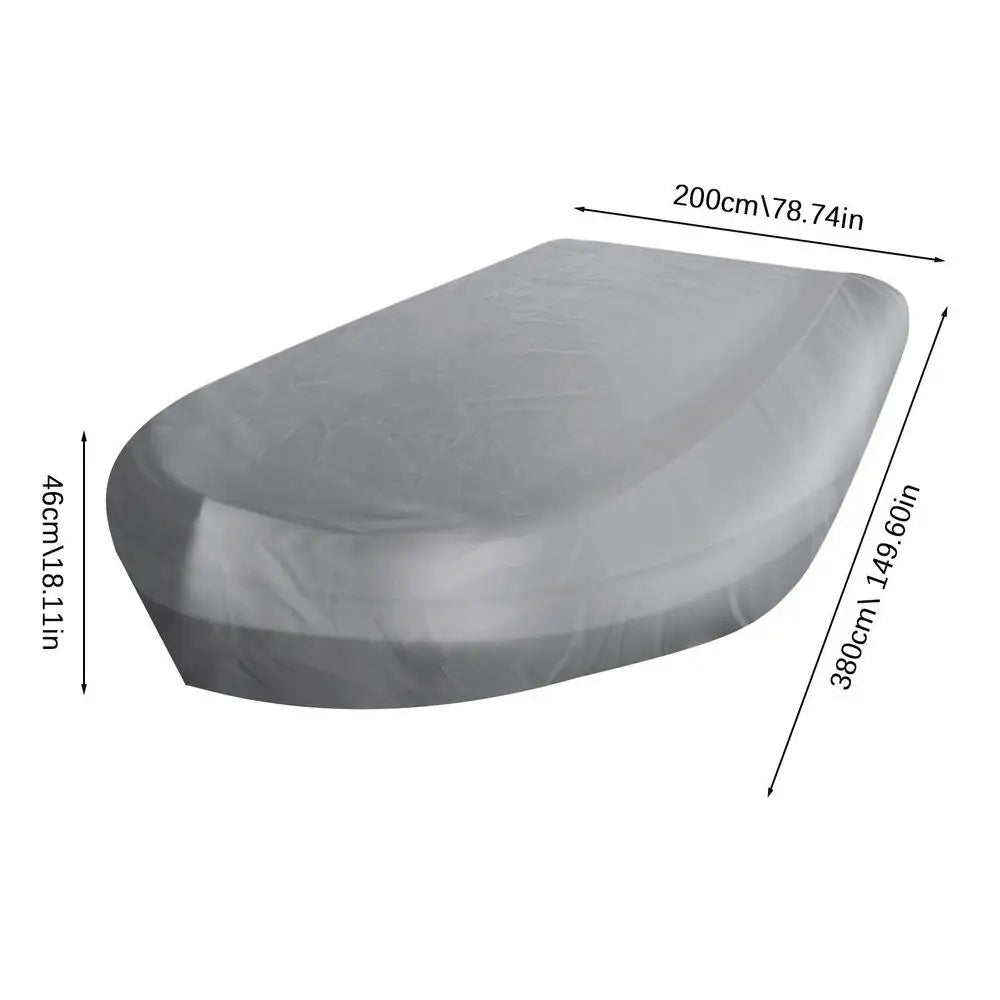 Marine Boat Cover Waterproof Dustproof Anti UV Ice Snow Inflatable Boat Dinghy Fishing Rubber Boat Kayak Universal Kayak Cove