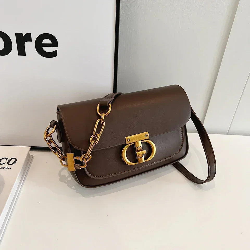 retro small Women's original fashion niche crossbody  women's shoulder bag Senior handbag Underarm  crossbody