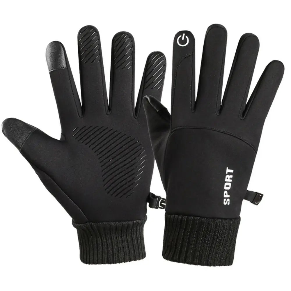 Autumn and Winter Touchscreen Gloves Waterproof Anti-Slip Commuting Gloves Full Finger Windproof Cycling Snow Ski Gloves Hiking
