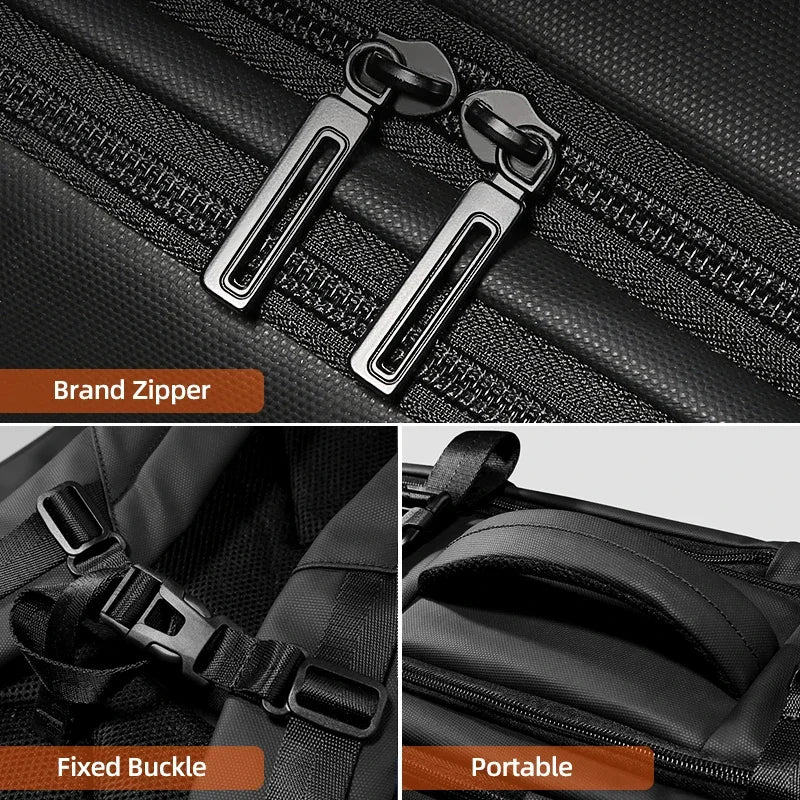 17.3''Laptop Backpack For Men USB Port multi-function Bag High-quality Oxford Expandable Backpack Large Capacity Travel Backpack