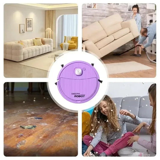 Smart Sweeping Robot Multifunction Strong Suction Mopping Cleaning Wireless Electric Cleaner USB Rechargeable New