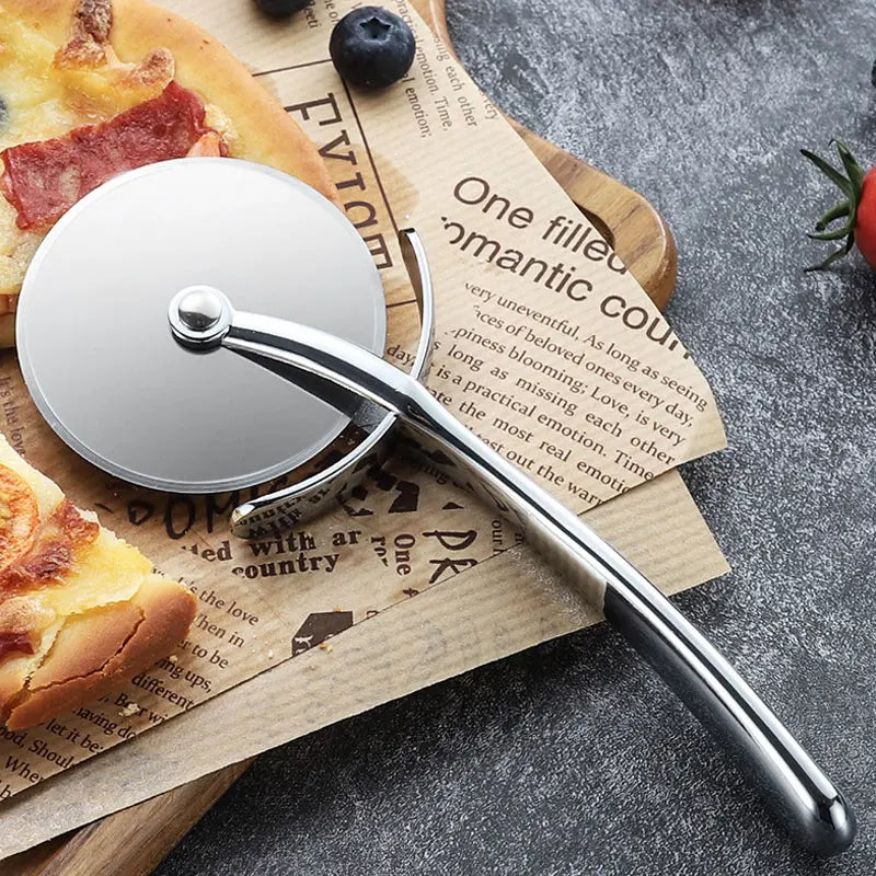JJYY Pizza Cutter Stainless Steel Pizza Knife Cake Bread Pies Round Knife  Pastry Pasta Dough kitchen Baking Tools