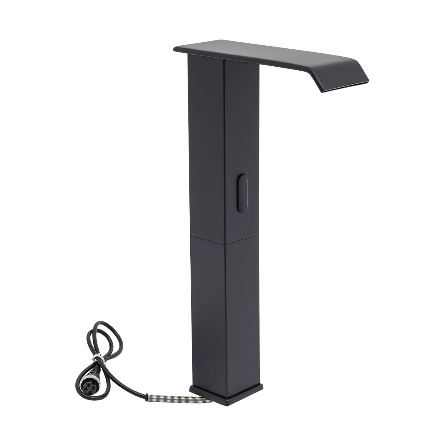Touchless Automatic Infrared Sensor Faucet with Adjustable Temperature Valve Black/ Silver