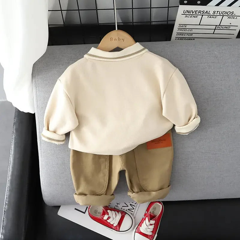 New Autumn Spring Kids Casual Tracksuit Children Boy Girl Cotton Hoodies Jacket Pants 2Pcs/Set  Sport Suit 1 2 3 4 5 Ages