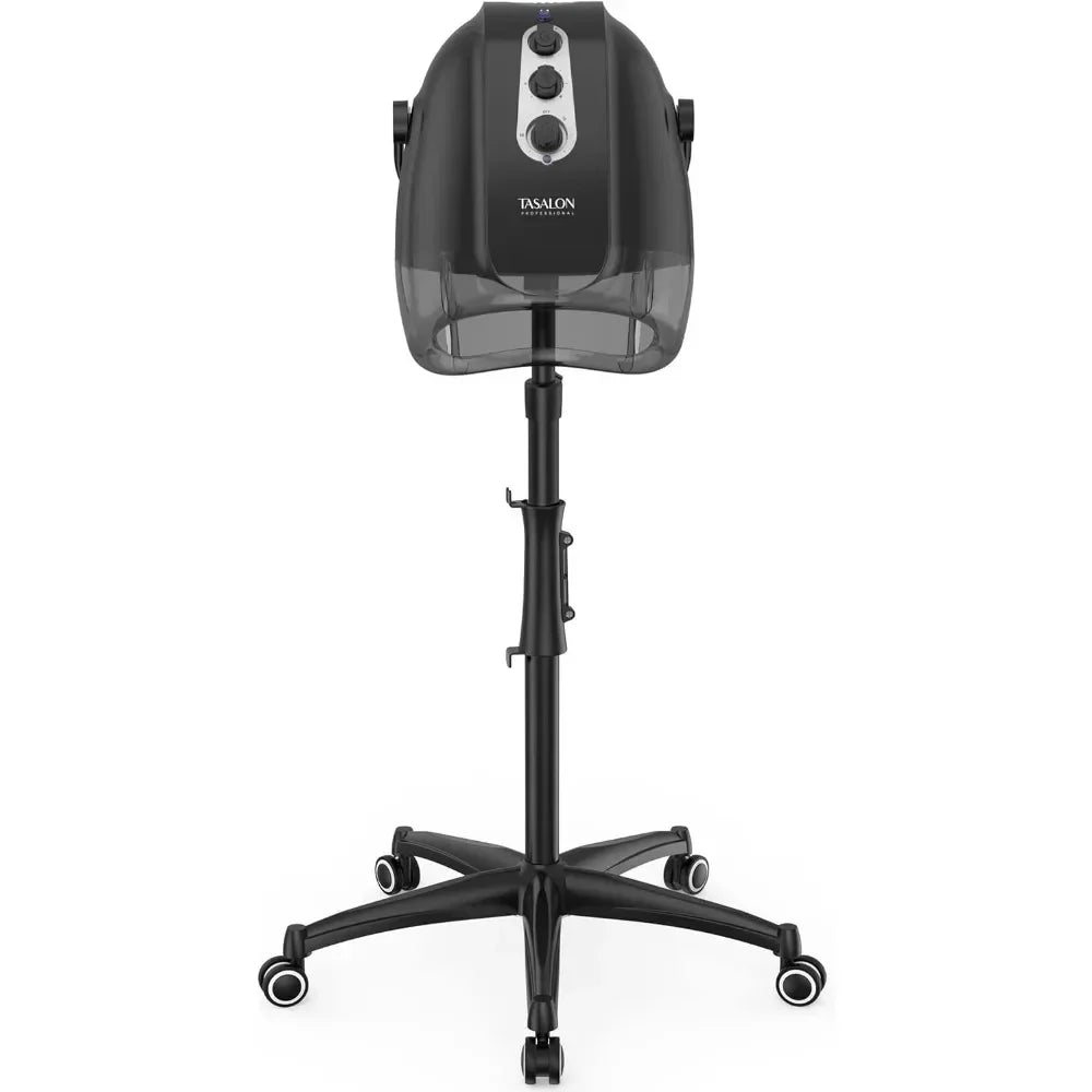 Ionic Hooded Hair Dryer, Professional Bonnet Hair Dryer, Sit Under Hair Dryer for Home and Salon, with 3 Temperature Settings