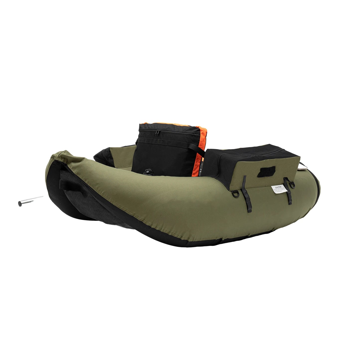 136*105CM Oxford Cloth Kayak Inflatable Fishing Boat Folding Assault Thick And Wear-resistant  Single Boat 286.6 LBS Capacity