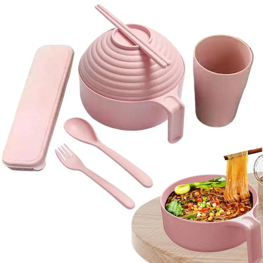 Ramen Bowls Set Ramen Instant Noodle Bowls Ramen Noodle Microwave Bowl Set With Chopsticks Spoon For Ramen Pho Udon Soba Noodle